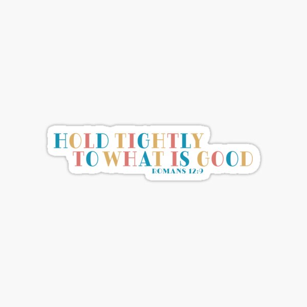 Bible Verse Romans 12:9 Christian Graphic Sticker