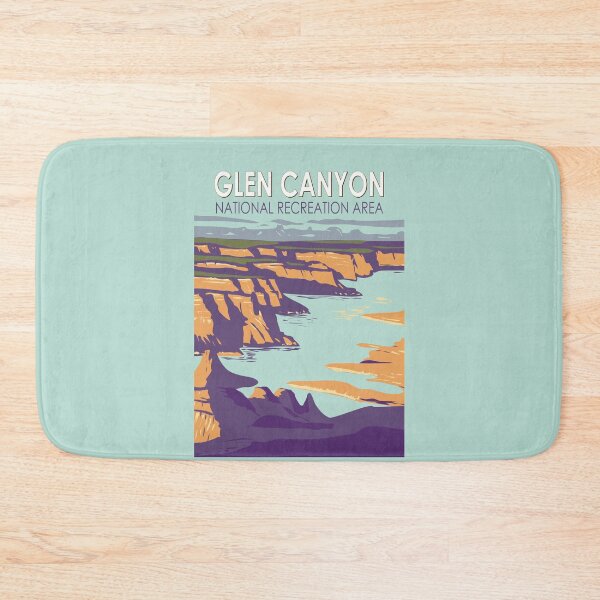 Item preview, Glen Canyon Lake Powell Travel Art Vintage designed and sold by KrisSidDesigns.
