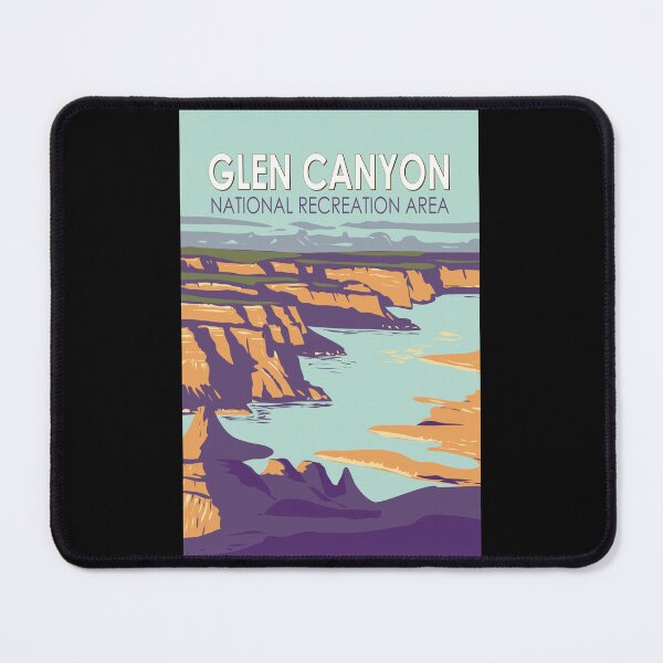 Item preview, Glen Canyon Lake Powell Travel Art Vintage designed and sold by KrisSidDesigns.