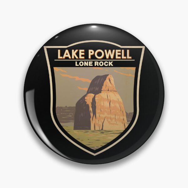 Item preview, Lake Powell Lone Rock Art Badge designed and sold by KrisSidDesigns.