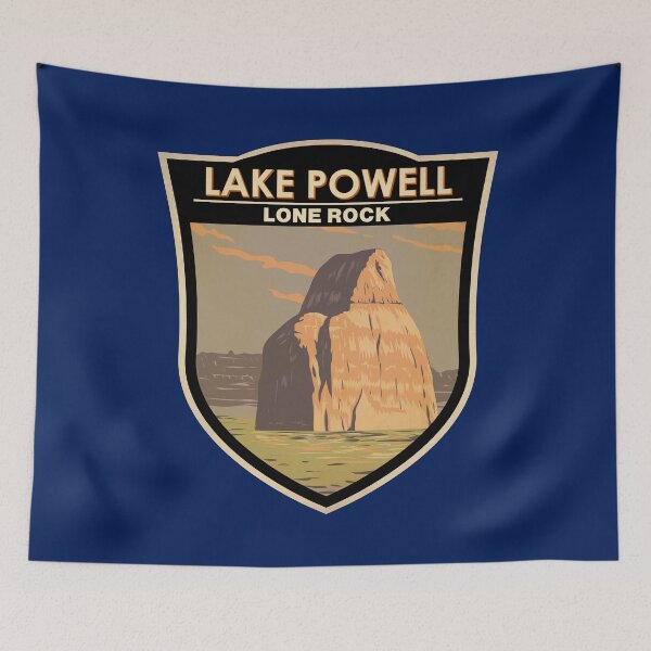 Item preview, Lake Powell Lone Rock Art Badge designed and sold by KrisSidDesigns.