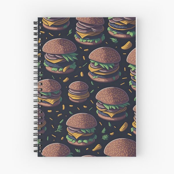 Item preview, Burger Lover's Vector Art Repetitive Pattern designed and sold by CinEmmaDesign.