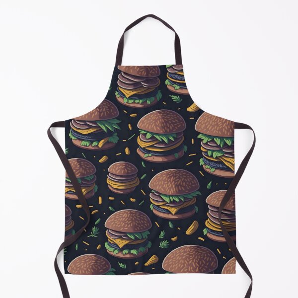 Item preview, Burger Lover's Vector Art Repetitive Pattern designed and sold by CinEmmaDesign.