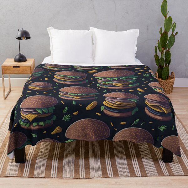 Item preview, Burger Lover's Vector Art Repetitive Pattern designed and sold by CinEmmaDesign.