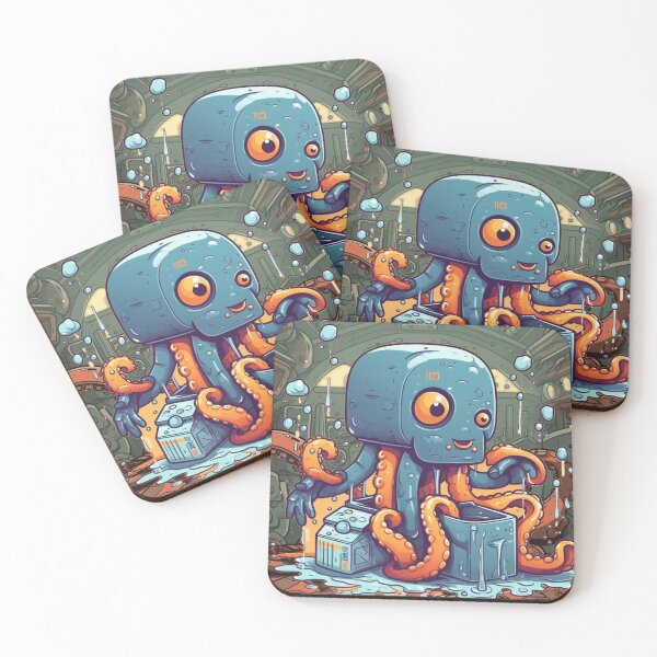 Item preview, Octopus Robot  designed and sold by shevibe.