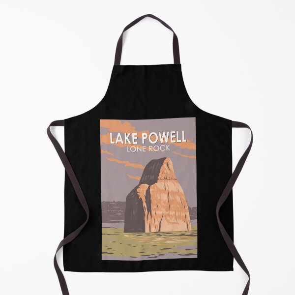 Item preview, Lake Powell Lone Rock Travel Art Vintage designed and sold by KrisSidDesigns.