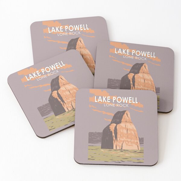 Item preview, Lake Powell Lone Rock Travel Art Vintage designed and sold by KrisSidDesigns.