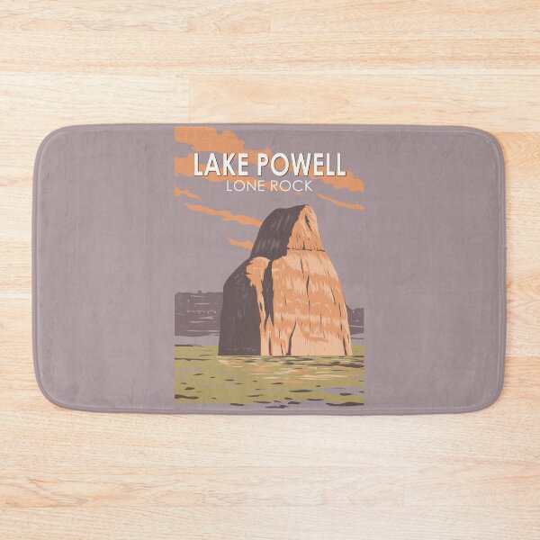 Item preview, Lake Powell Lone Rock Travel Art Vintage designed and sold by KrisSidDesigns.