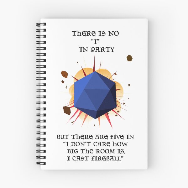 Item preview, No "I" in party Dungeons and Dragons designed and sold by CrozDogs.