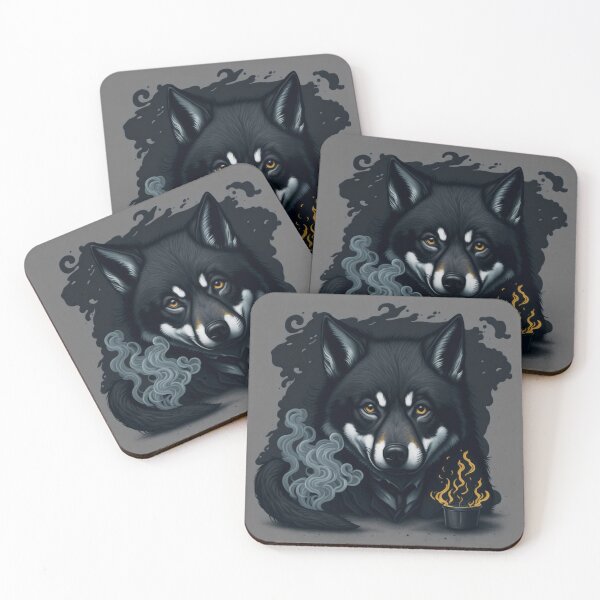 Item preview, el lobo infernal designed and sold by Cuteosaur.