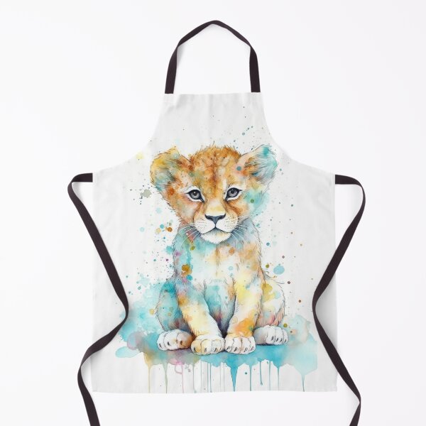 Item preview, Cute Lion Cub Watercolor designed and sold by AquarelleAvenue.