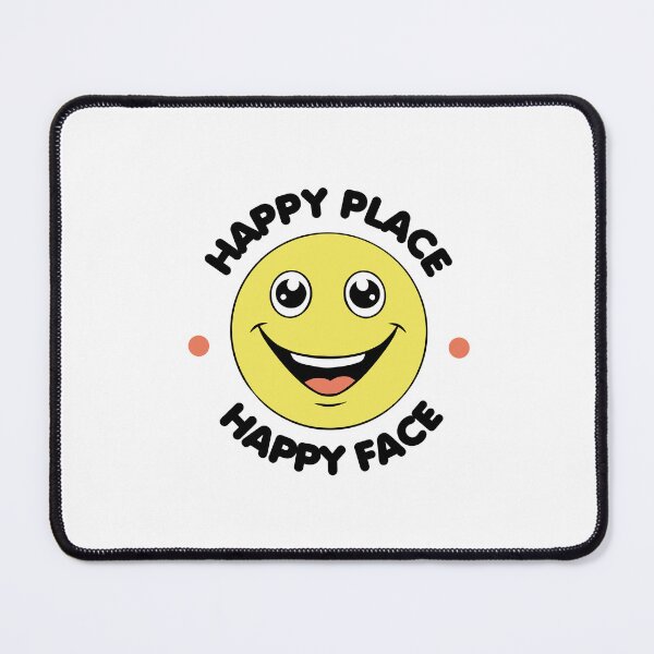 Item preview, Happy Place Happy Face Sticker designed and sold by Wonder Of Light.