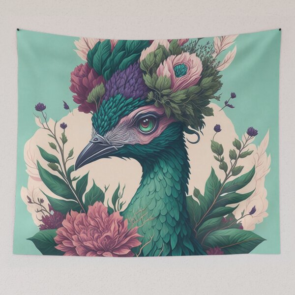 Item preview, Vintage Peacock - Cute Animal Sticker designed and sold by joejiing.
