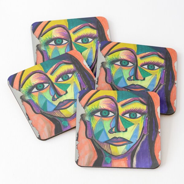 Item preview, Abstract colorful  face  designed and sold by Angelazajic.