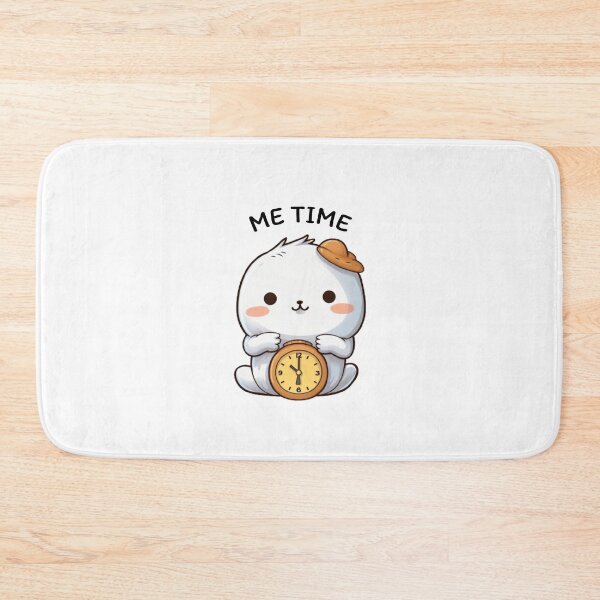 Item preview, Me Time Cute Sticker with White Character designed and sold by TekunawArt.