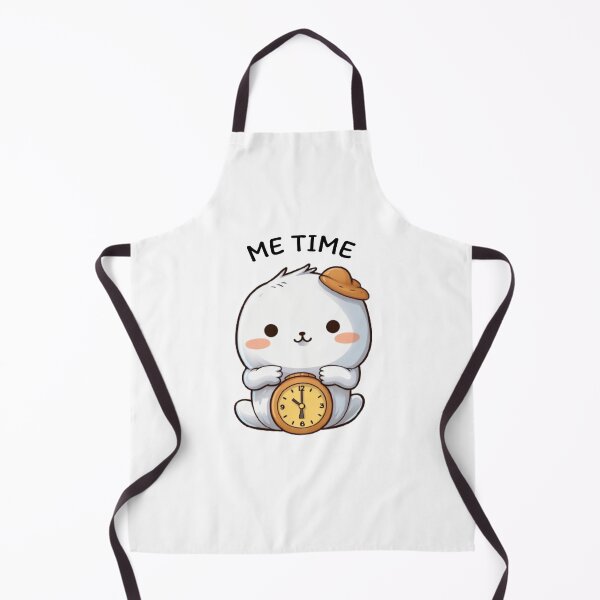 Item preview, Me Time Cute Sticker with White Character designed and sold by TekunawArt.