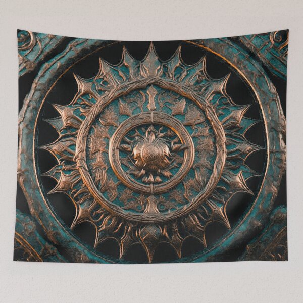 Item preview, Mandala Ancient Abstract Fantasy Ancient Civilizations Centered Structure Digital Art Art designed and sold by Oleg Viktorovic Pitkovskiy.