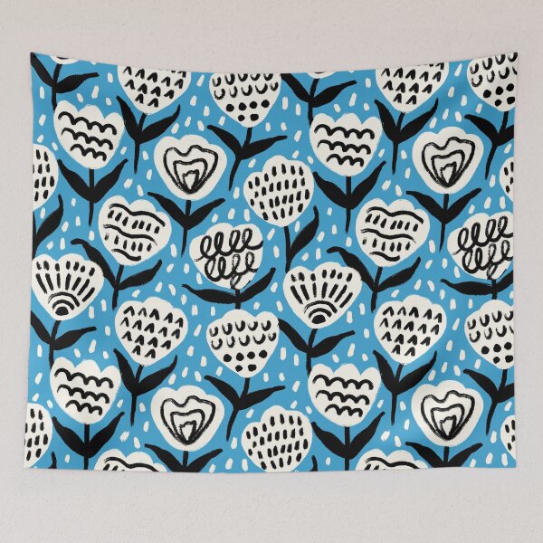 Item preview, Dopamine Tulips on Blue designed and sold by DeKoro.