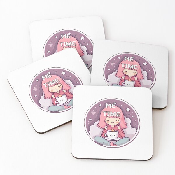 Item preview, Me Time Cute Sticker Relaxing Time designed and sold by TekunawArt.