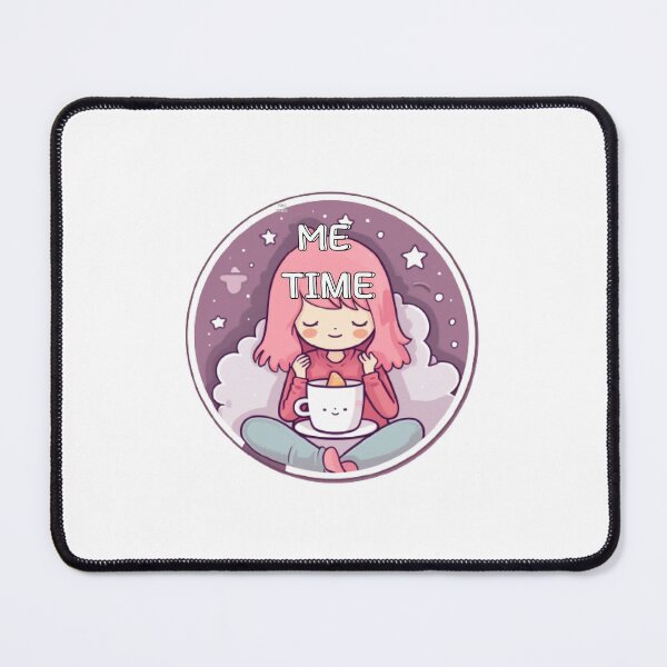 Item preview, Me Time Cute Sticker Relaxing Time designed and sold by TekunawArt.