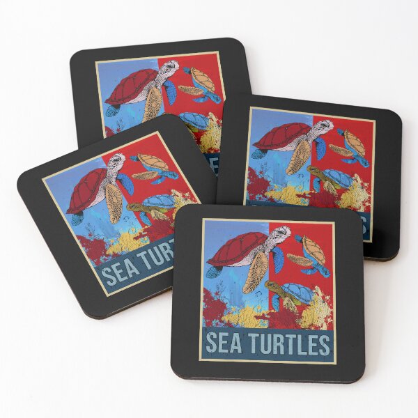 Item preview, Retro Sea Turtles Gift Underwater Tortoise Vintage Sea Turtle designed and sold by DSWShirts.