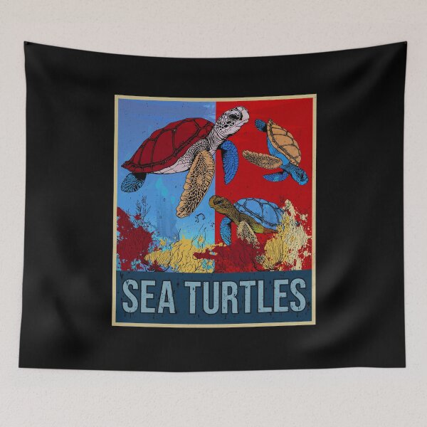 Item preview, Retro Sea Turtles Gift Underwater Tortoise Vintage Sea Turtle designed and sold by DSWShirts.