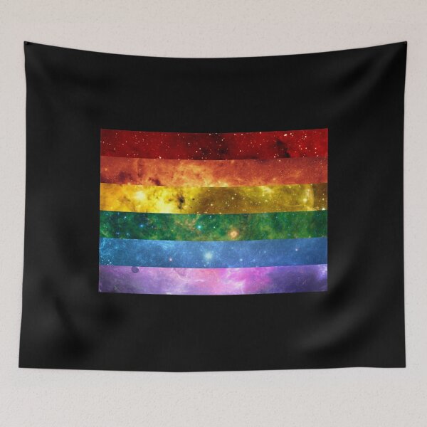 Item preview, Rainbow Flag - LGBTQ Galaxy designed and sold by stumpsandee.