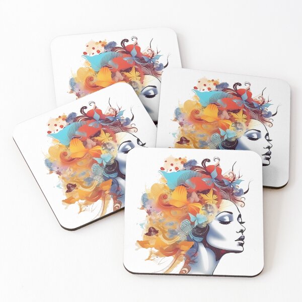 Item preview, Stylish Butterfly Lady, Water Color Sticker designed and sold by AdiRemba.