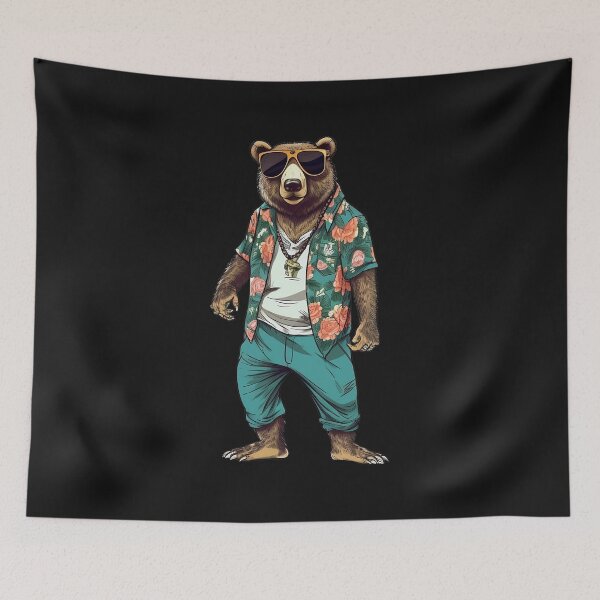 Item preview, Bear in summer outfit designed and sold by hamishby.