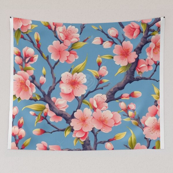 Item preview, Flowering Peach Branch Pattern 1 designed and sold by BloomBoutiqueTs.