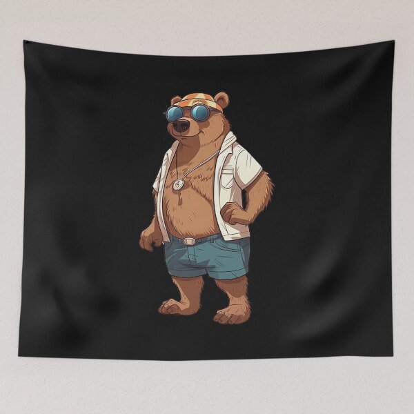 Item preview, Bear in summer outfit designed and sold by hamishby.