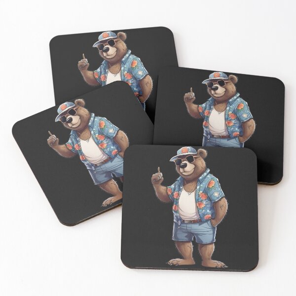 Item preview, Bear in summer outfit designed and sold by hamishby.