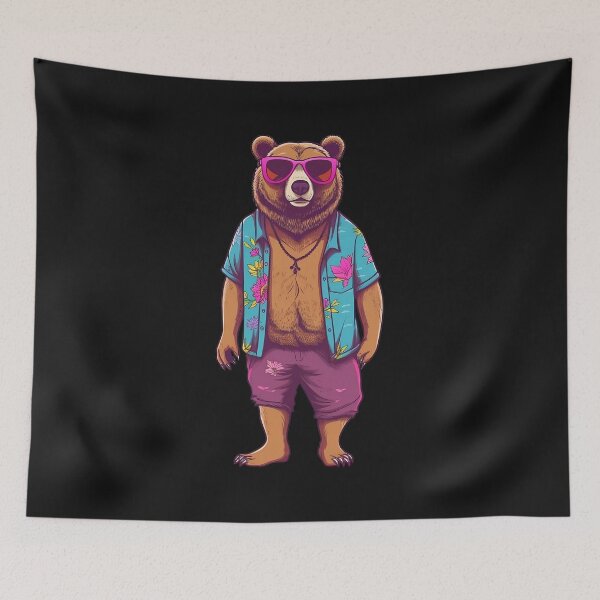 Item preview, Bear in summer outfit designed and sold by hamishby.