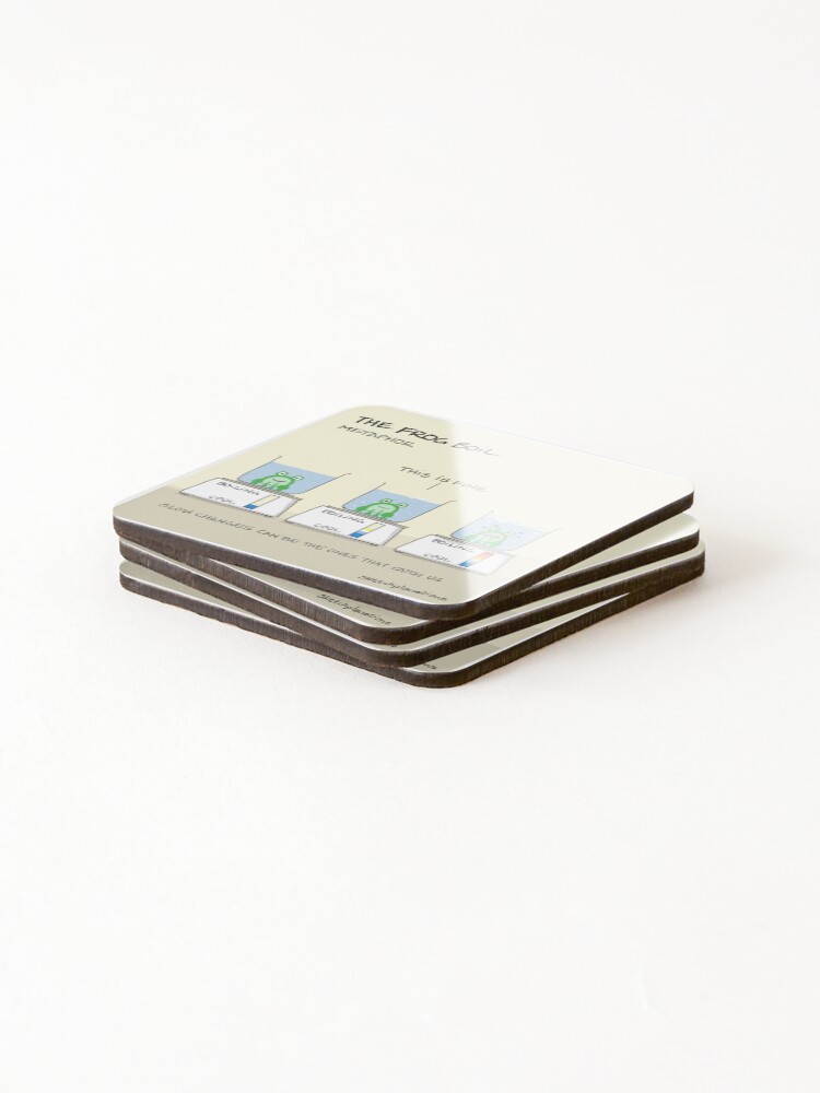 Thumbnail 4 of 5, Coasters (Set of 4), The frog boil metaphor designed and sold by sketchplanator.