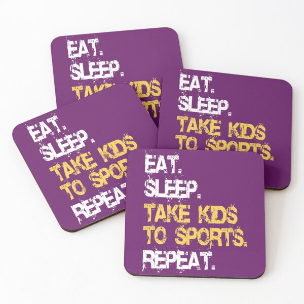 Item preview, Eat Sleep Take Kids to Sports Repeat Funny Sports Mom T		 designed and sold by sedecwimalab.