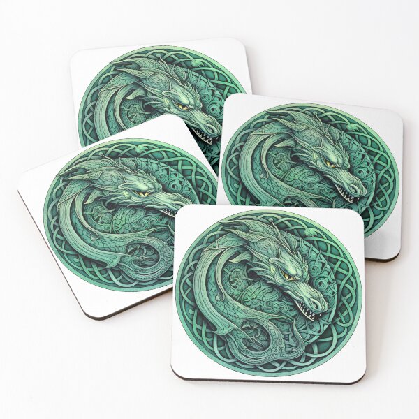 Item preview, Celtic art dragon illustration  designed and sold by Paul Fleet.