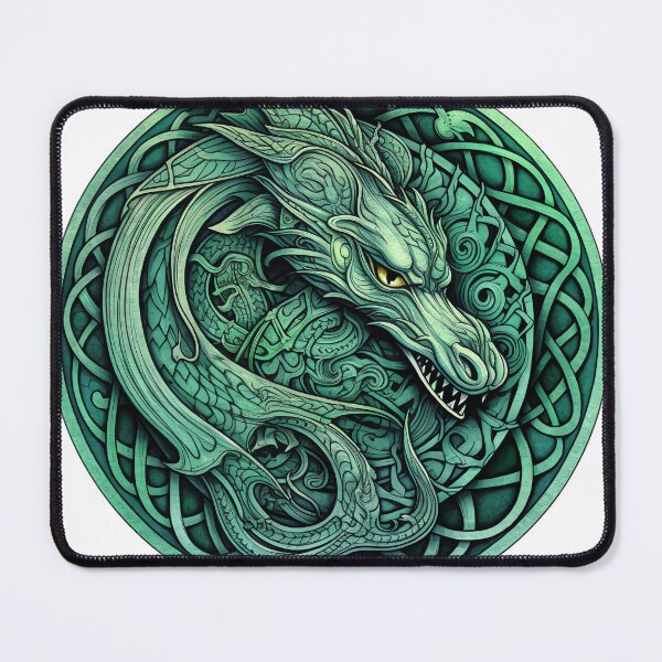 Item preview, Celtic art dragon illustration  designed and sold by Paul Fleet.