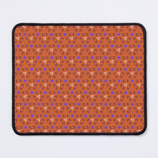 Item preview, Hypnotic Geometry - Blue, White, Orange, and Grey Angular Pattern Art Print designed and sold by GiveMeMood.