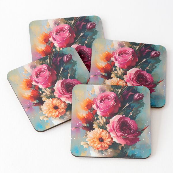 Item preview, Rose Bouquet Antique Abstract Rose Pattern Water Color Pattern designed and sold by Infinitelypink.