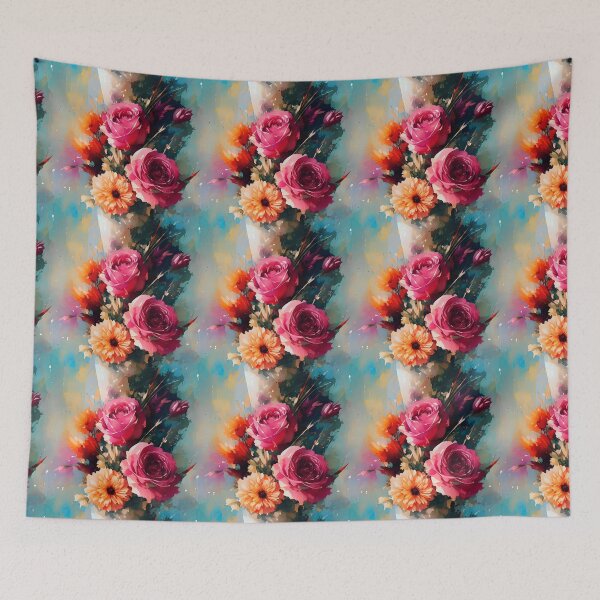 Item preview, Rose Bouquet Antique Abstract Rose Pattern Water Color Pattern designed and sold by Infinitelypink.