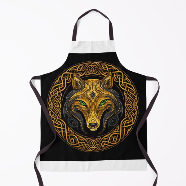 Item preview, Celtic art wolf illustration designed and sold by Paul Fleet.