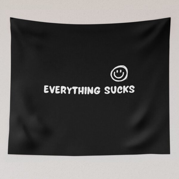 Item preview, Everything Sucks Smiley - Funny  designed and sold by shanesil.