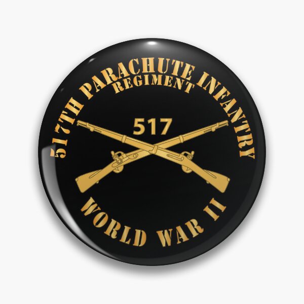 Artikelvorschau, Armee – 517. Fallschirm-Infanterieregiment – Zweiter Weltkrieg mit Zweig X 300 entworfen und verkauft von Military Insignia Products.