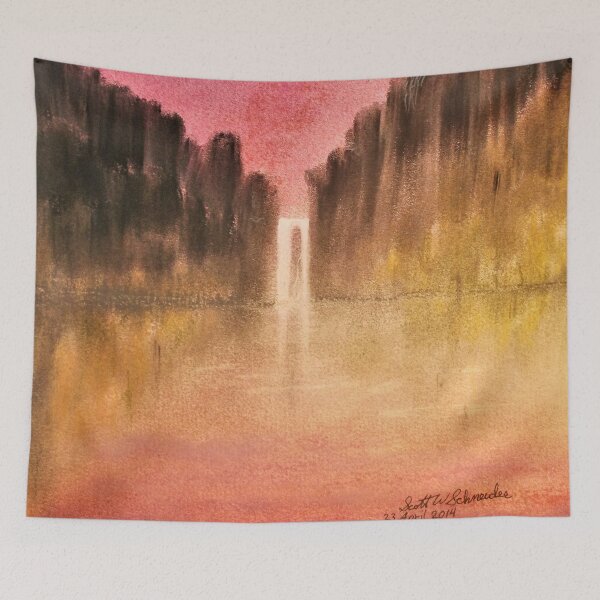 Item preview, Majestic Waterfall at Sunset designed and sold by Scott and Mary Schneider art_photography.