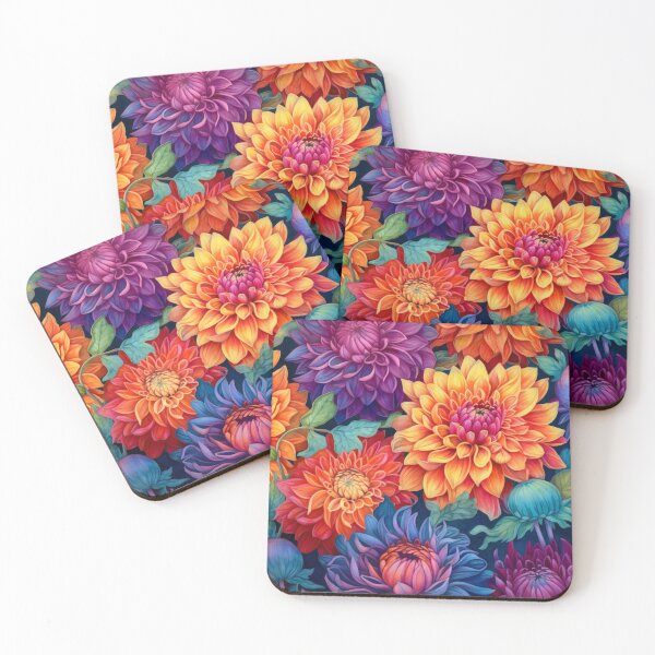 Item preview, Dahlias Pattern 1 designed and sold by BloomBoutiqueTs.
