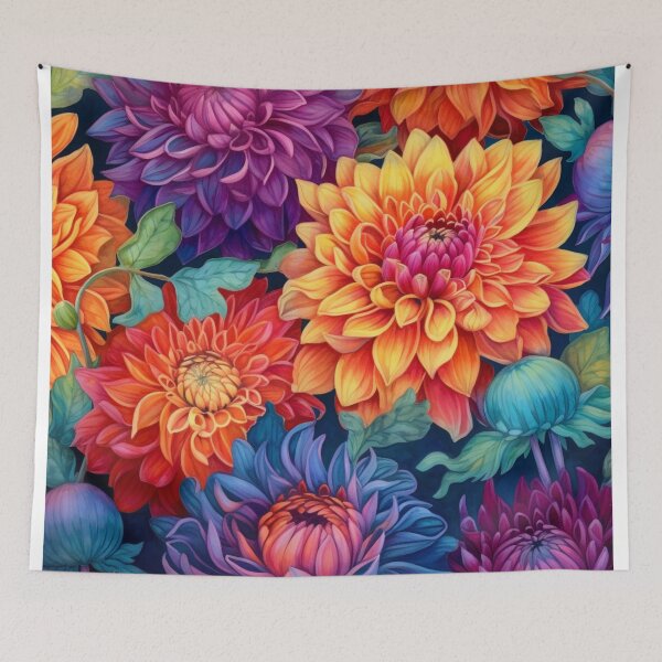 Item preview, Dahlias Pattern 1 designed and sold by BloomBoutiqueTs.