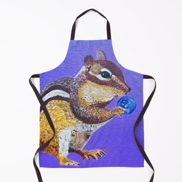 Item preview, cute chipmunk + blueberry designed and sold by animatedAnn.