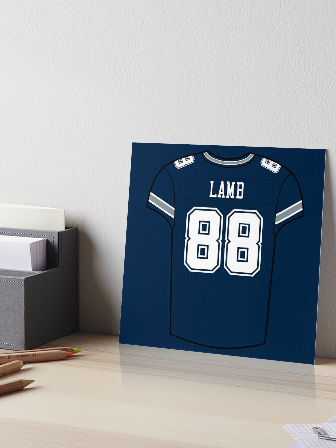 CeeDee Lamb Away Jersey Art Board Print for Sale by designsheaven