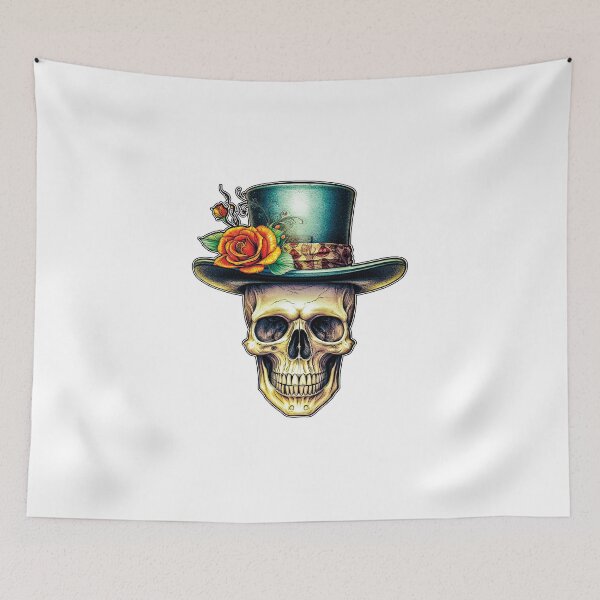 Item preview, El Hombre de la Frontera - The Frontiersman - Día De Los Muertos - Day of the Dead designed and sold by Rickie Pauley.