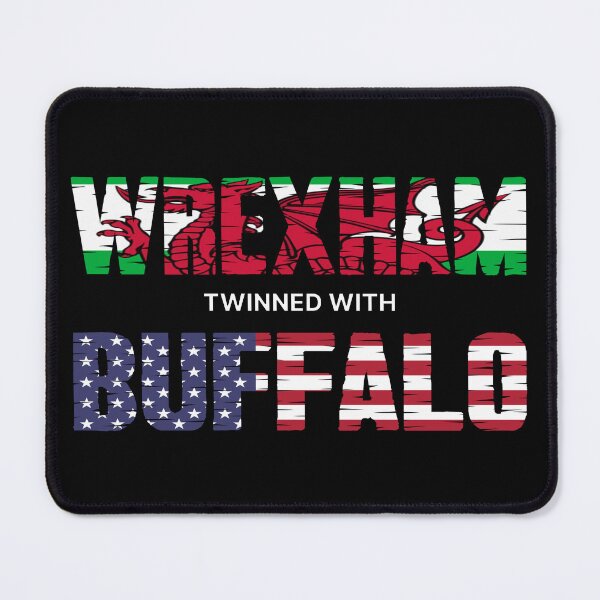 Item preview, WREXHAM BUFFALO WELSH AMERICAN FLAG WORDS designed and sold by Marni Scofidio Desi9ns.